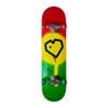 Blue Print Blueprint Spray Heart Complete Skateboard Rasta 8 - Red/yellow/green
