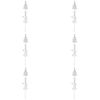 6x LVD Metal Xmas Tree Pot Spike Christmas Home/Garden Planter Decor 54cm White
