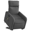 vidaXL Stand up Massage Recliner Chair Armchair Single Sofa Dark Grey Fabric