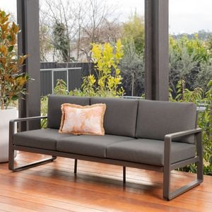 Mimosa Aluminium Charcoal Cordoba 3-Seater Lounge