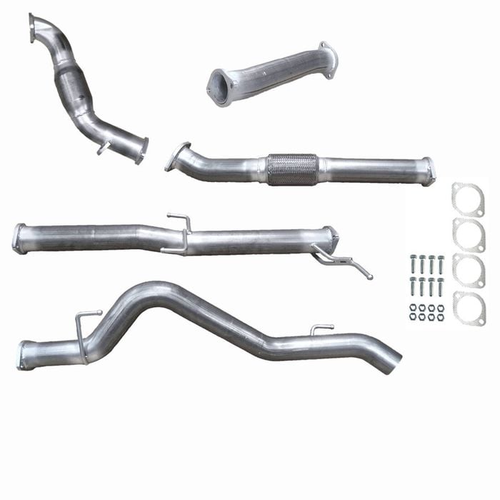Ignite Exhausts Turbo Back For Mitsubishi Mn Triton 2.5l 3" Cat & Pipe Raw Aluminised Steel