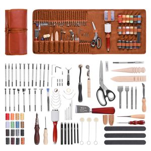 VEVOR Leather Working Tools Kit 92 PCS with Portable Storage Bag for Beginners