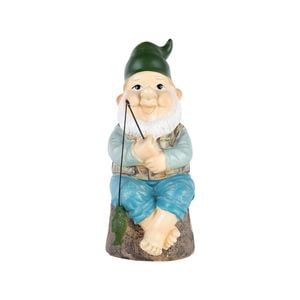 Northcote Pottery 22cm Dwarf Fishing Garden Statue