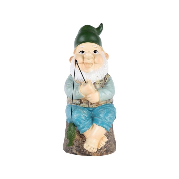 Northcote Pottery 22cm Dwarf Fishing Garden Statue