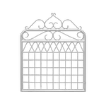 RapidMesh 1 x 1.2m Balmain Galvanised Federation Gate