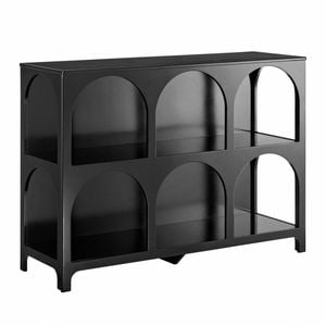Hope Open Shelf Display Unit 3 x 2 Tier Black