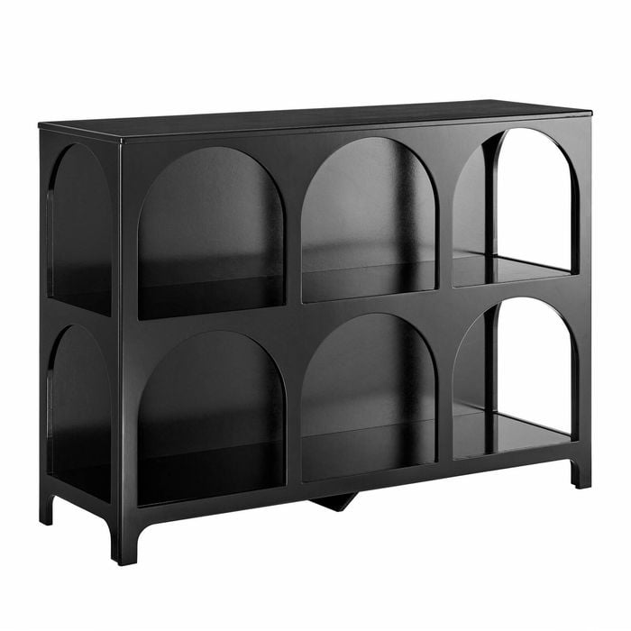 Hope Open Shelf Display Unit 3 x 2 Tier Black