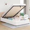 Alfordson Bed Frame Single Gas Lift Storage Base Boucle