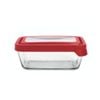 Anchor Hocking Trueseal Storage Container Rectangle 4.75 Cup Cherry