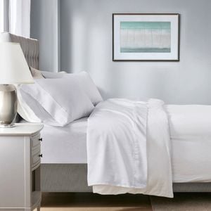 Renee Taylor Double Tencel Lyocell Fibre & Cotton Sheet Set White 700TC