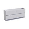 Stein 1800 x 450 x 810mm White Select Floor Standing Vanity - Cabinet Only