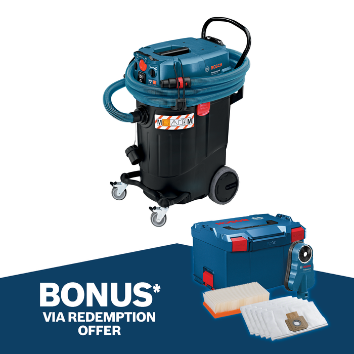 Bosch Blue 1200W 55L M-Class Wet And Dry Dust Extraction Vacuum