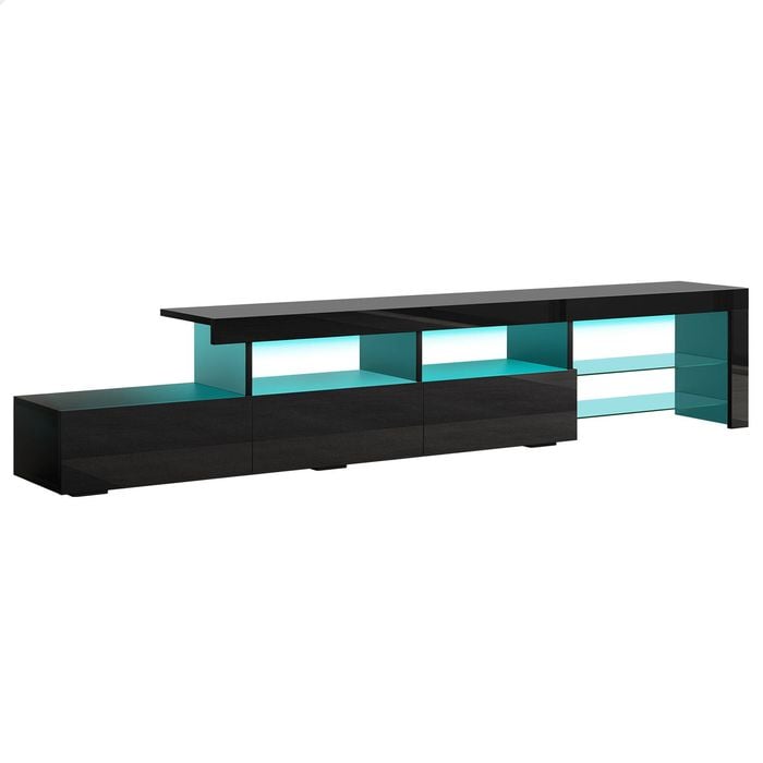 ALFORDSON Entertainment Unit 220cm LED Black