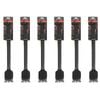 6PK Topchef Stainless Steel Barbeque Wire Brush Cleaning Tool 43cm Black