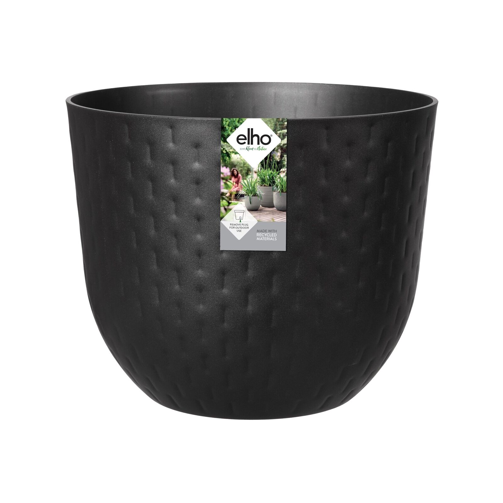 Havana Tropical Pflanztopf 40 Cm - Limestone Optik, Mit Drainage, Für Innen & Außen