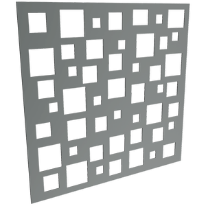 ProtectorAl 300-1200 x 300-1200mm Monument Squares Unframed Solid Aluminium Decorative Panel 