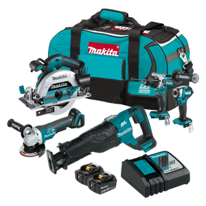 Makita 18V LXT 5pc 2x 5.0ah Combo Kit - DLX5099TX1