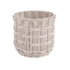 Astin Sinclair 230 x 220mm Ivory Poly Rattan Checked Basket Planter Small
