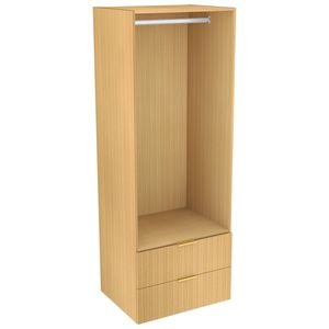 Lugna 2048 x 750 x 580mm Sand Hanging 2 Drawer Storage Cabinet