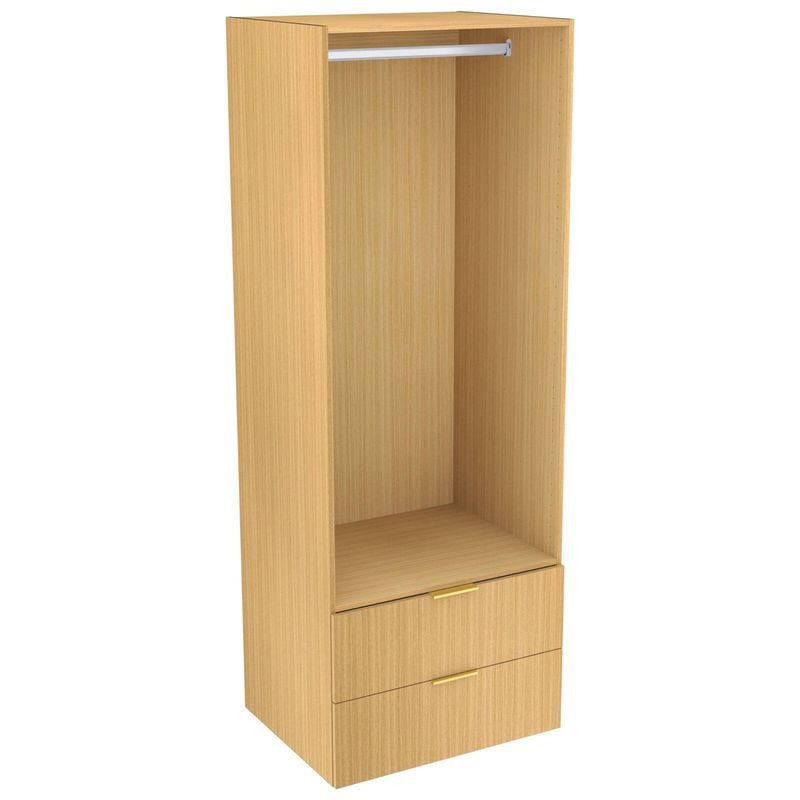 Lugna 2048 x 750 x 580mm Sand Hanging 2 Drawer Storage Cabinet