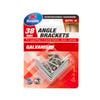 Zenith 38mm Galvanised Angle Bracket - 4 Pack