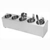 SOGA 18/10 Stainless Steel Conical Utensils Cutlery Holder with 5 Holes