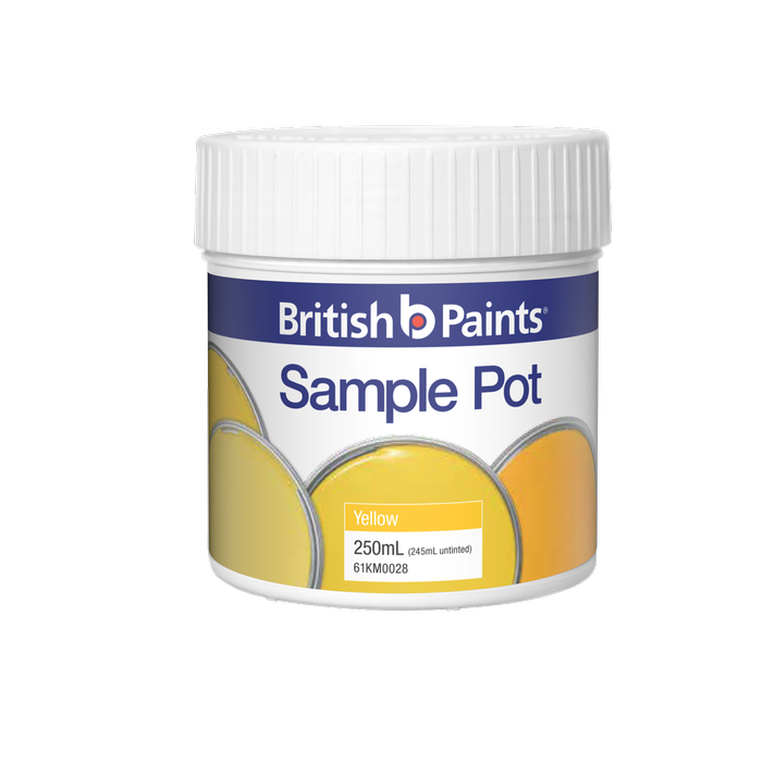 British Paints 250ml Yellow Sample Pot