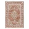 Loopsie-400cm X 300cm-vilbergen Pink Terracotta Traditional Washable Rug