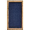 Handwoven Border Jute Rug-1147-Natural/Navy-80X150cm