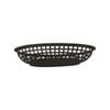 Plastic Oval Bread Baskets Small 24 x 15cm Set of 12 Black