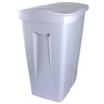 Icon Plastics 35L White Slide Top Tidy Bin