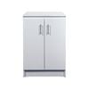 Bedford 884 x 604 x 604mm White 2 Door High Moisture Resistant Cabinet Base