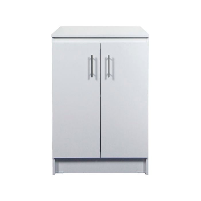 Bedford 884 x 604 x 604mm White 2 Door High Moisture Resistant Cabinet Base