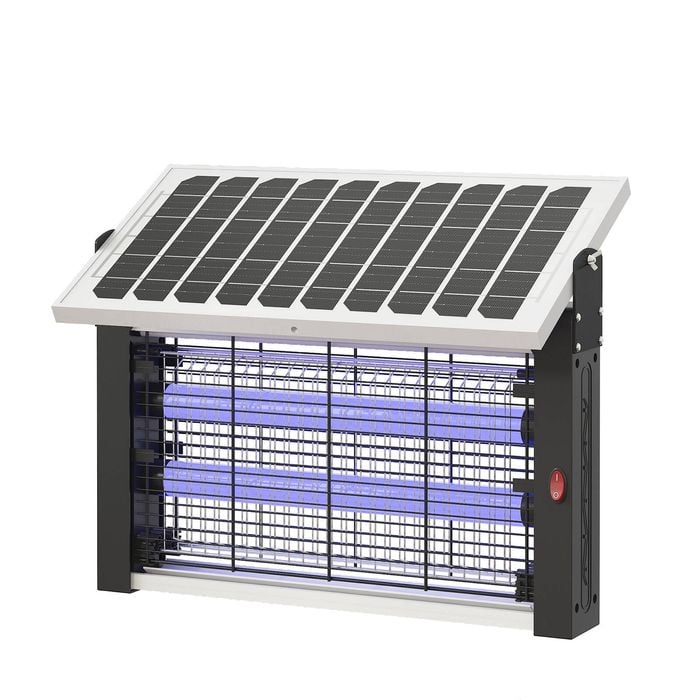 Advwin Solar Bug Zapper Outdoor - 3500V Mosquito Killer, Solar & Power Charging, for Garden, Yard, Patio, Camping