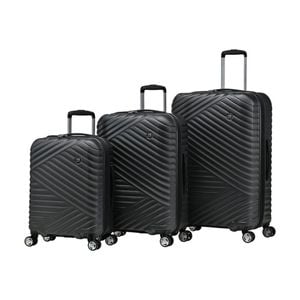 3pc Eminent Kimono Suitcases Set Hard Shell Travel Luggage Graphite