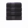 4pc Renee Taylor Brentwood 650gsm Low Twist Bath Towel Carbon
