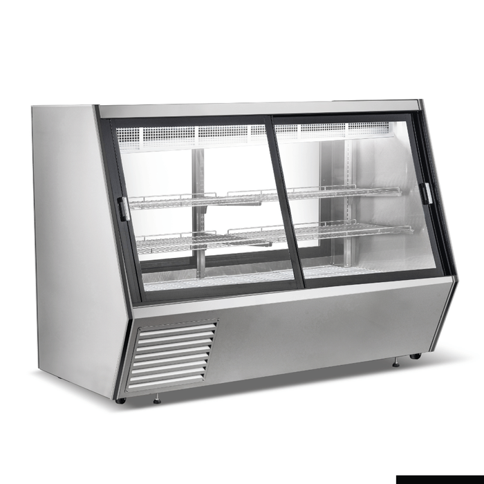 Bonvue Dual-access Refrigerated Deli, Meat And Seafood Display Case - Ams-21dd