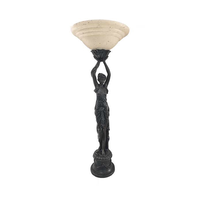 G&g Egyption Lady Uplight Art Deco Floor Lamp