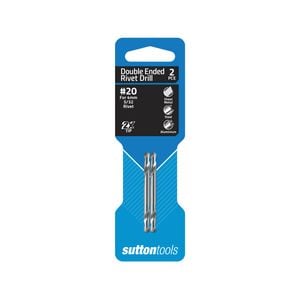 Sutton Tools No.20 Double Ended Panel Drill Bit - 2 Pack