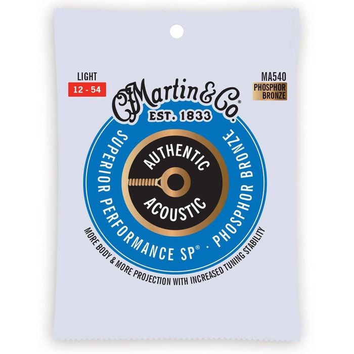 Martin Guitar MA540 Authentic Instrument String 92/8 Phosphor Bronze Light