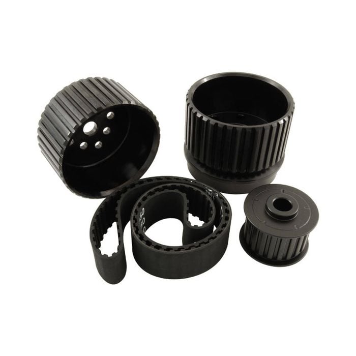 Ford Cleveland 351 Gilmer Drive Kit Black Billet Aluminium With Belt