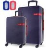 2pc Gap Hard-shell Suitcase Tsa Lock & Medium Cabin Luggage Set W/ Tag Navy
