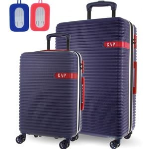 2pc Gap Hard-shell Suitcase Tsa Lock & Medium Cabin Luggage Set W/ Tag Navy