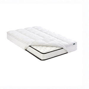 Zinus Single Kids Bonnell Spring Mattress & Pillowtop Mattress Topper Set, Quilted Inner Spring
