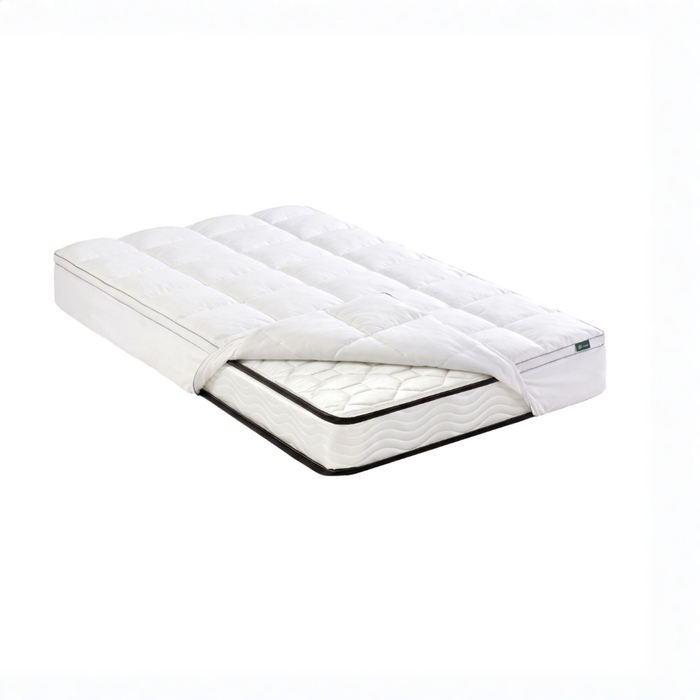 Zinus Single Kids Bonnell Spring Mattress & Pillowtop Mattress Topper Set, Quilted Inner Spring