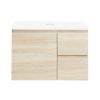 CIBO 750mm Coast Veneer Nordic Wall Hung Bathroom Vanity with Solid Surface Top