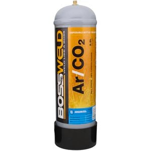 Bossweld 2.2L Argon/CO2 Disposable Gas Bottle