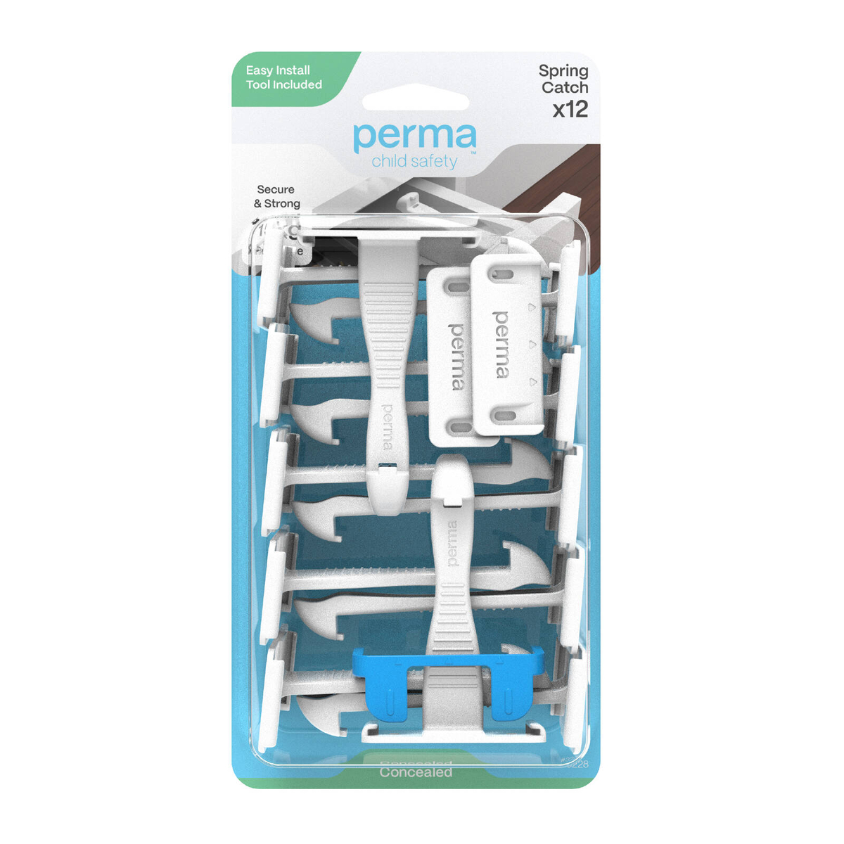 Perma Child Safety Spring Catches - 12 Pack - Bunnings Australia