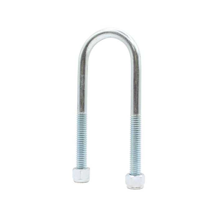 Sunrise U-bolts With Nyloc Nut 1/2" Zinc - 50mm Round, 155mm - Ub50r155z