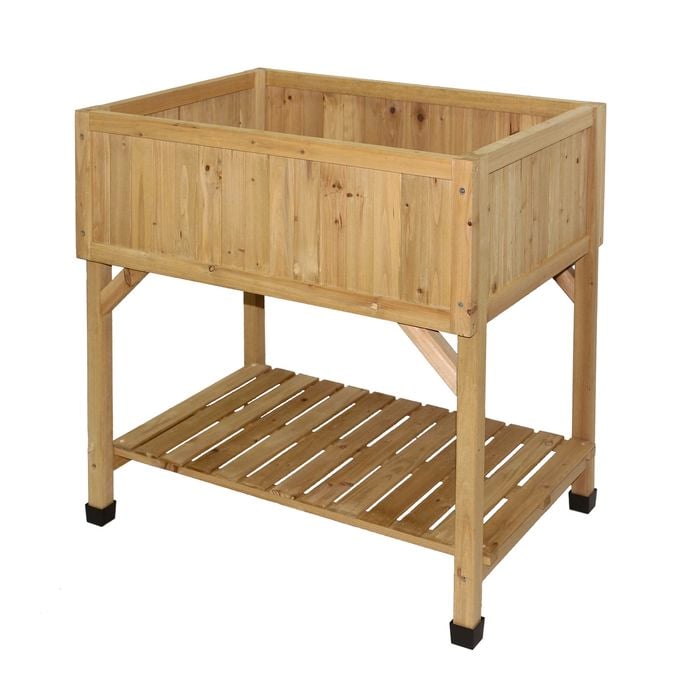 Vegtrug 78 x 58 x 80cm Natural Raised Bed Planter